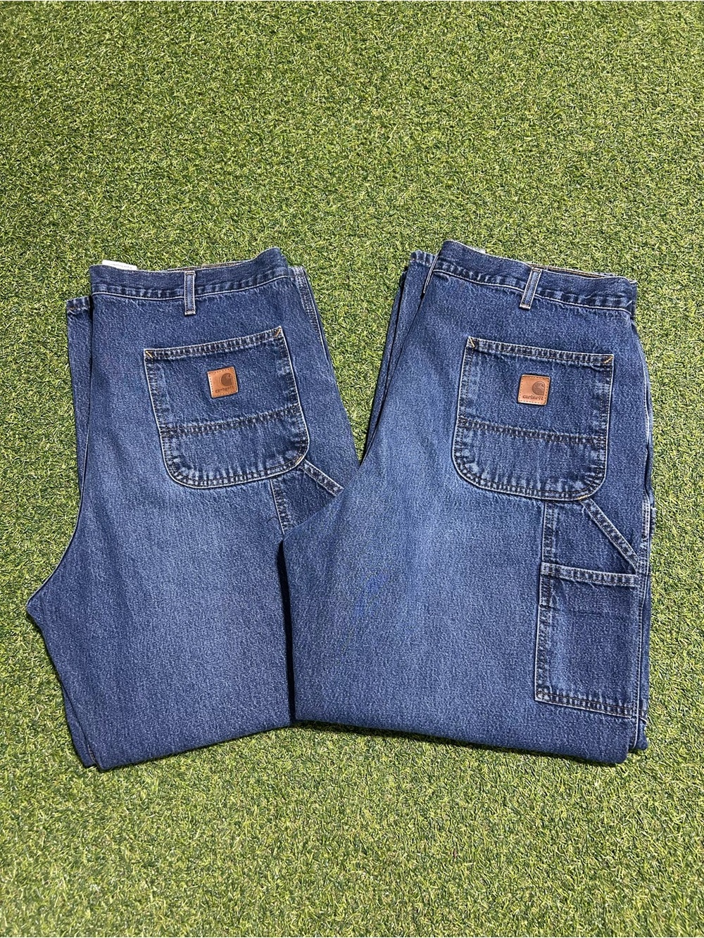 Men’s Blue Denim Carhartt Carpenter Dungaree Fit Jean Pants Bundle